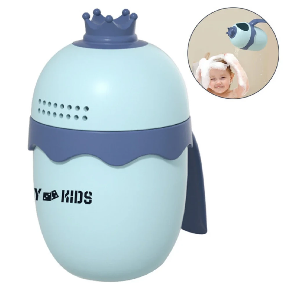 Eazy Kids Royal Baby Head Shampoo Wash Rinse Shower Mug 500ml Blue - EZ BSHC BU