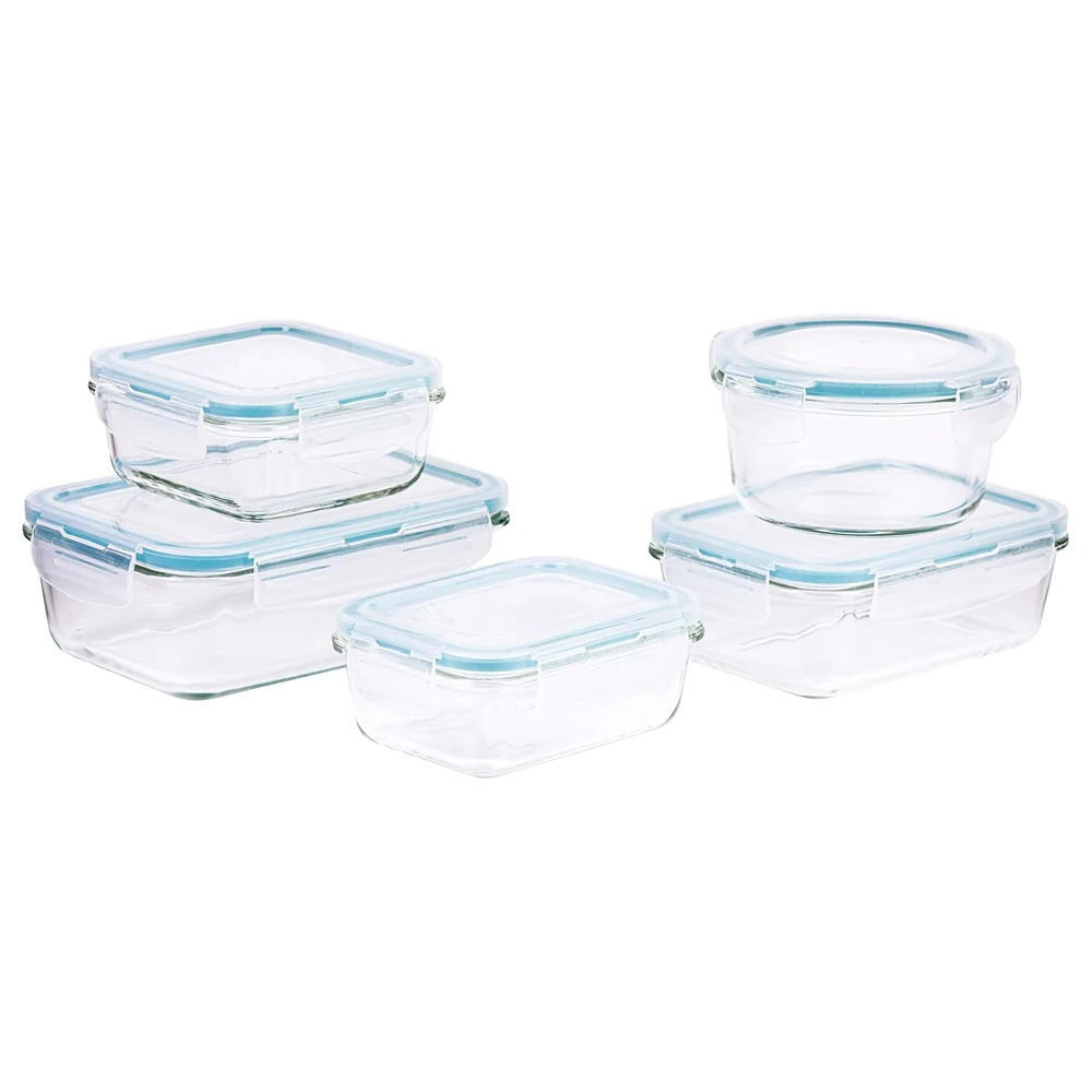 Taliona Boro Pro Borosilicate Glass Borosilicate Rectangular Storage Box 5-Piece Set - TL2213374 - Image 5