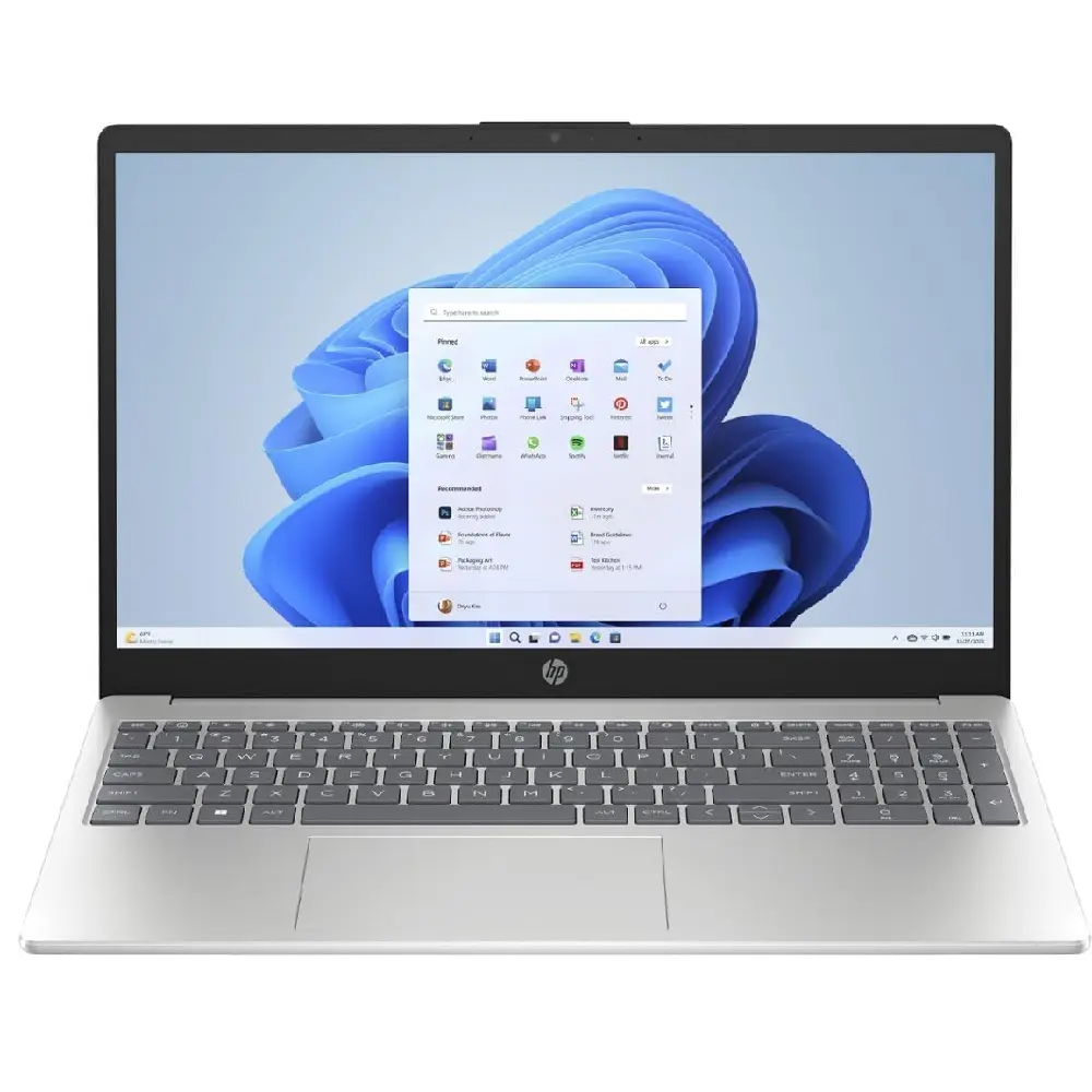 HP 15-fc0025wm Laptop, AMD Ryzen 5 7520U, 8GB RAM, 1TB SSD, 15.6-Inch Full HD Touchscreen Display, Integrated Graphics, Windows 11 Home, Silver