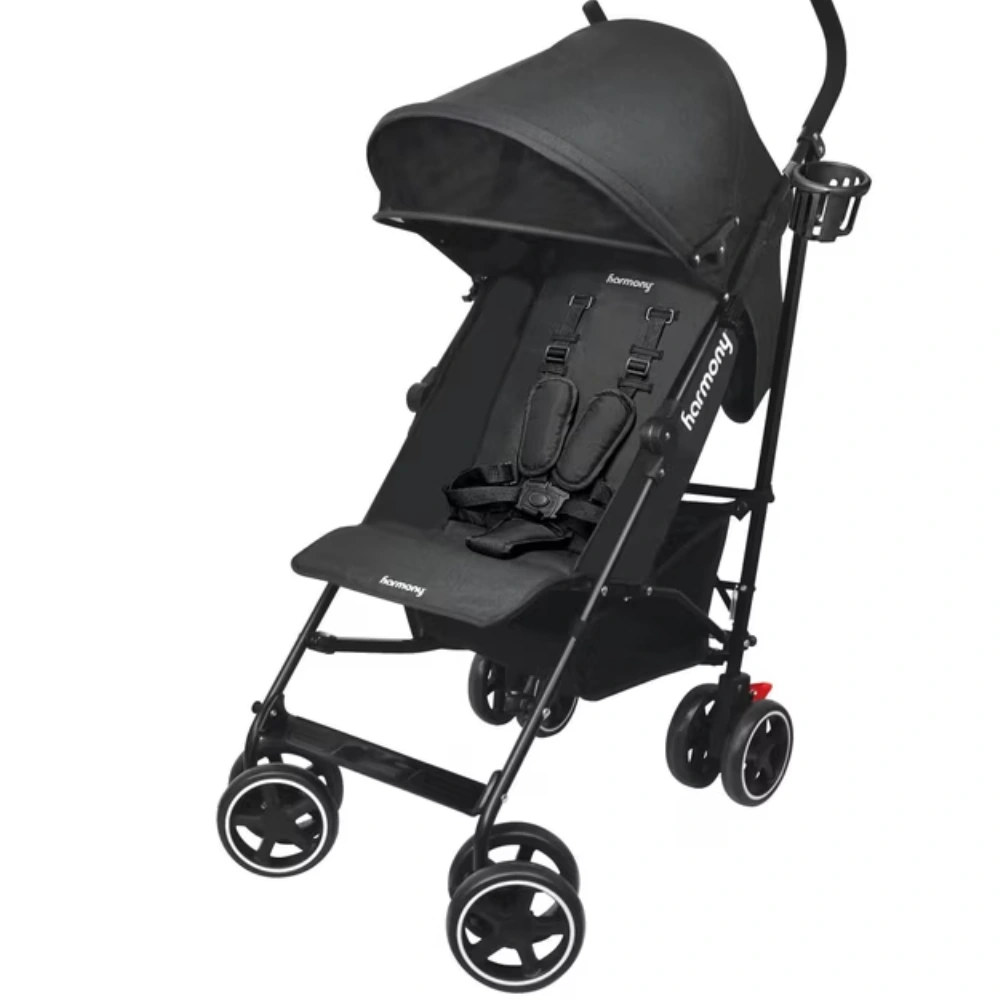 Harmony Aspire Deluxe Umbrella Fold Lightweight Stroller Black - MMZ07003BLK