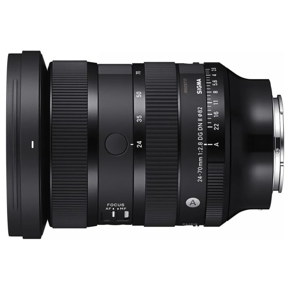 Sigma 24-70mm F2.8 DG DN II Art Full-Frame Standard Zoom Lens for Sony E-Mount with HLA Autofocus, Aperture Ring and Dust and Splash Resistant Build - UAE Version