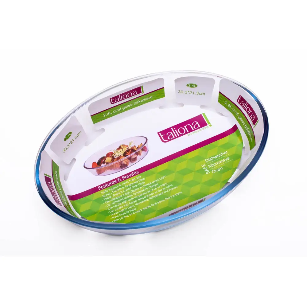 Taliona Oval Borosilicate Glass Bakeware 2.4 L - TL2213513 - Image 2