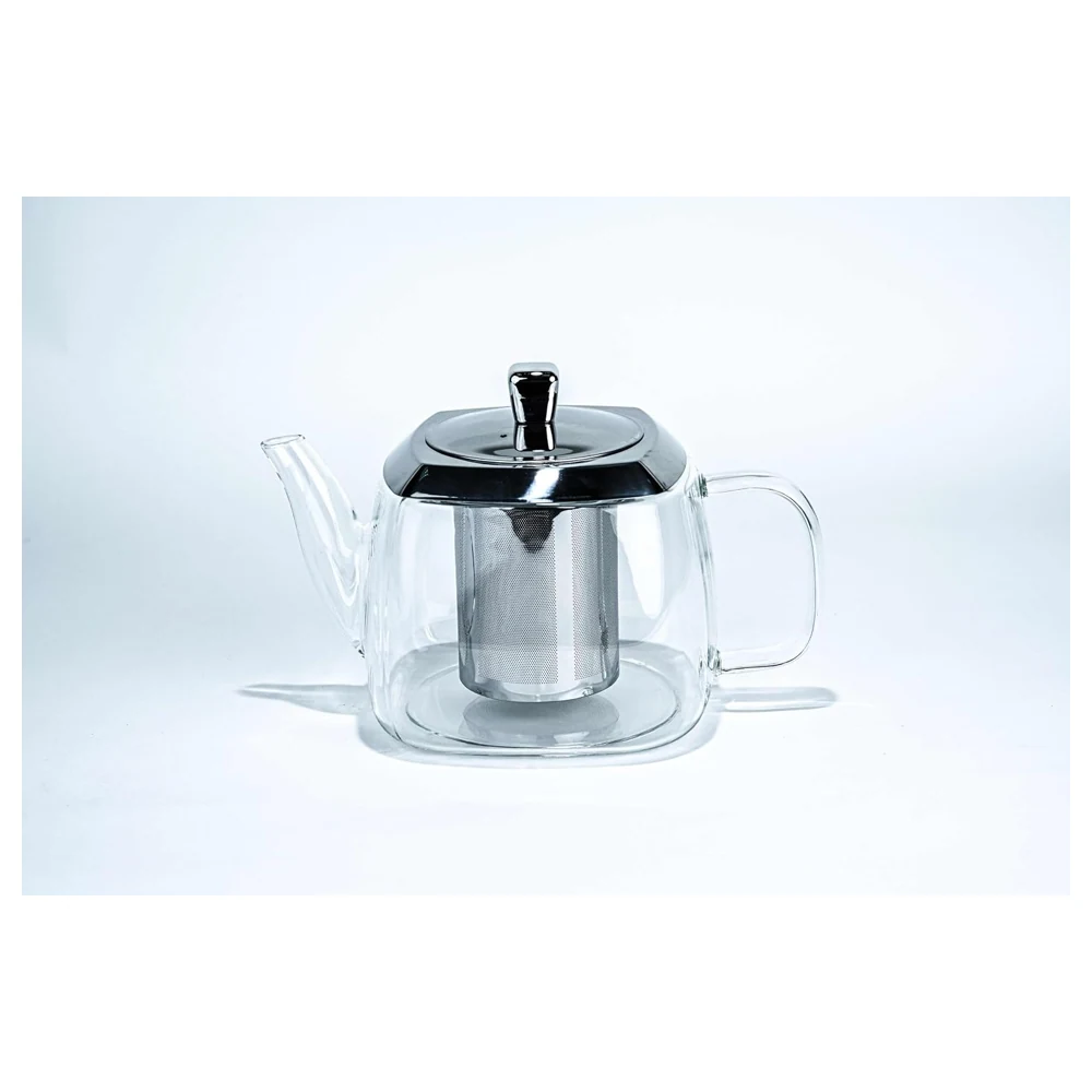 Taliona Lux Borosilicate Glass Tea Pot with Stainless Steel Filter & Lid 1200 ml - TL2213836 - Image 7