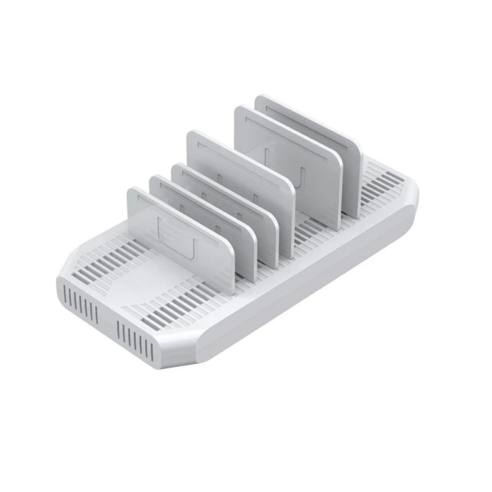 Unitek 10 Port USB Charging Station 96W, 2 x Quick Charge 3.0, 8 x USB-A 2.4A, Adjustable Separators, LED Indicator, Multi-Protection, White - Y-2190A-WH - Image 3