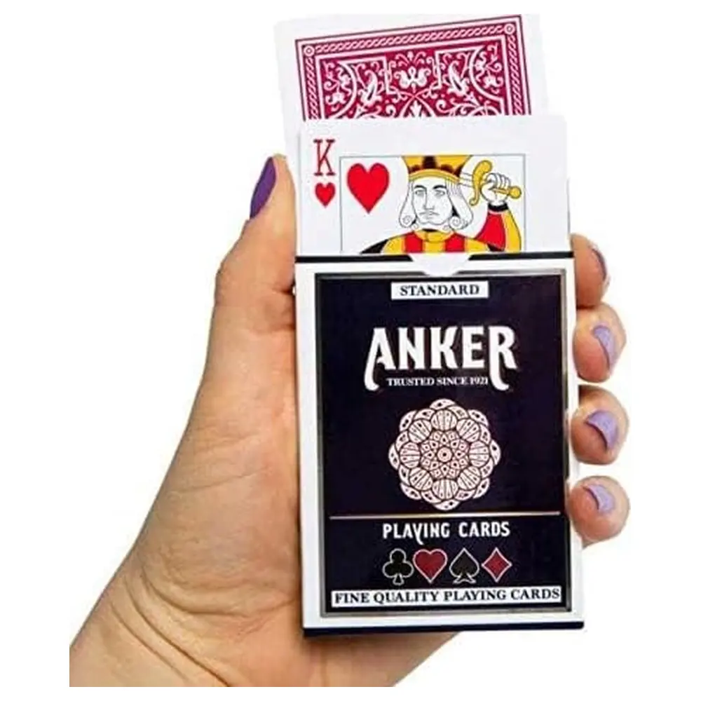 Anker Play Standard Playing Cards, Fine Quality Boxed Deck for Poker, Solitaire, Travel and Party Favours - Image 3