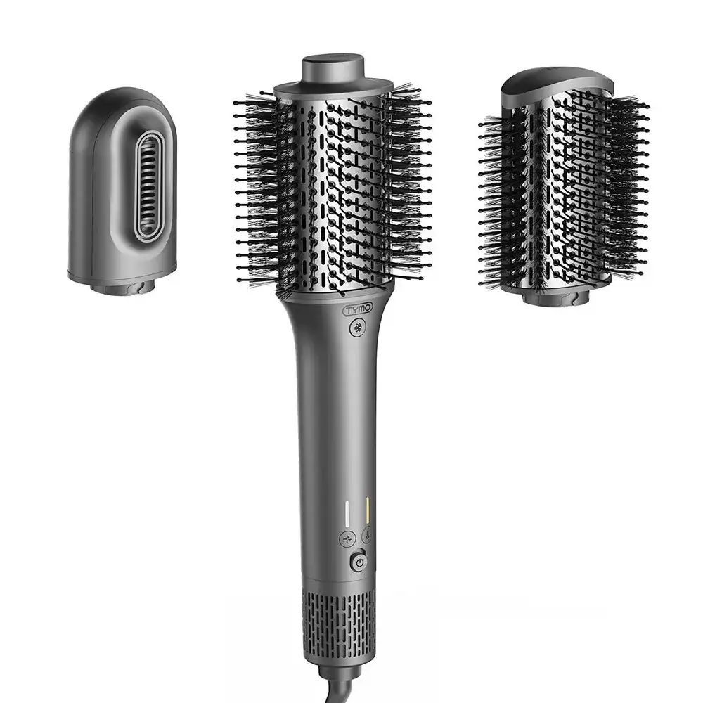 TYMO Airexcel 3-in-1 Styler with 110,000 RPM Powerful Motor, 4 Stable Heat Settings, and 3 Airspeed Options for All Hair Types (Grey) - TY.HC302.GY