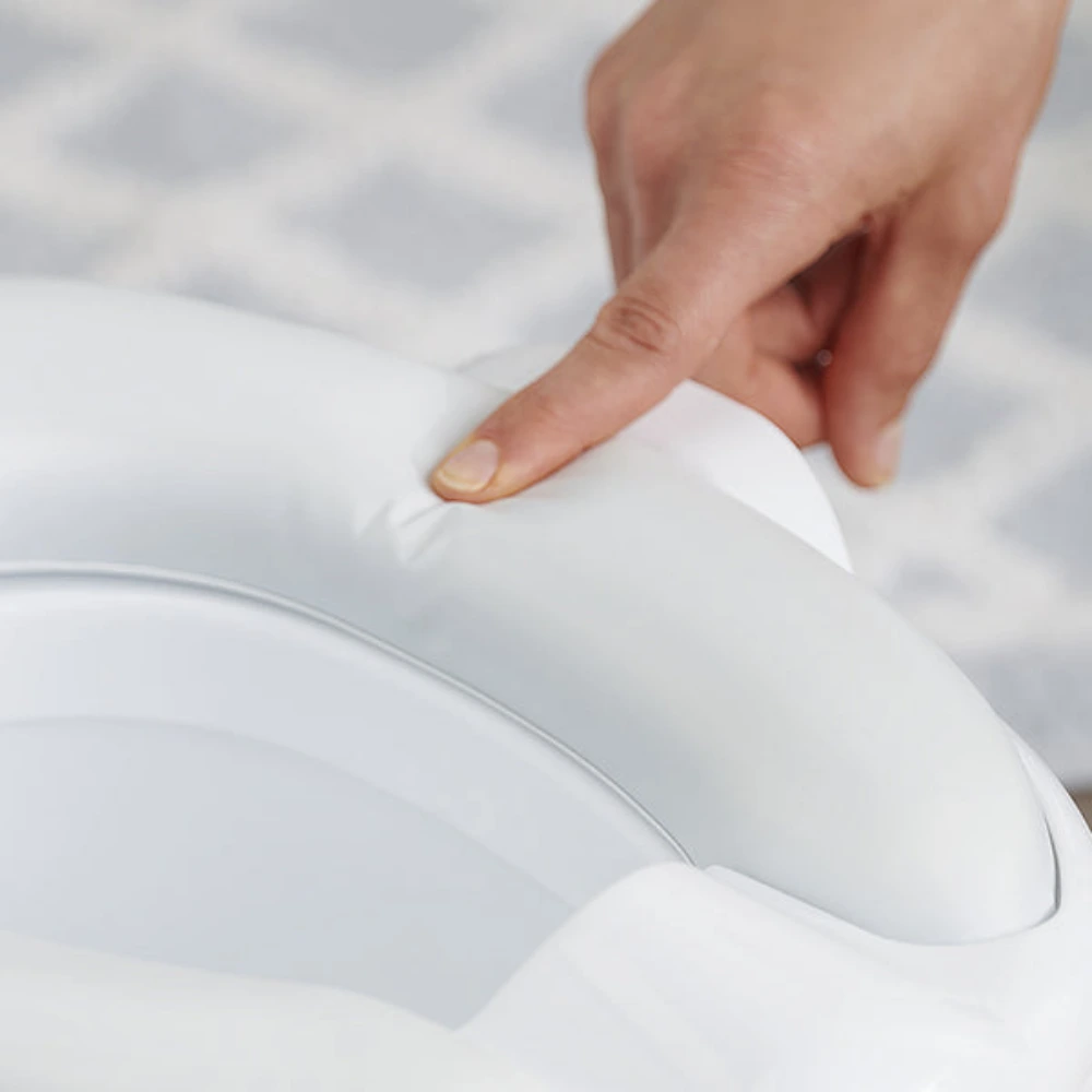 Regalo My Little Potty Training Toilet for Toddlers, 17.02 x 10.32 x 13.89 inches, Realistic Design with Flush Sound, Removable Seat and Bowl, Built-in Wipes Holder, White - 0500 DS - Image 3