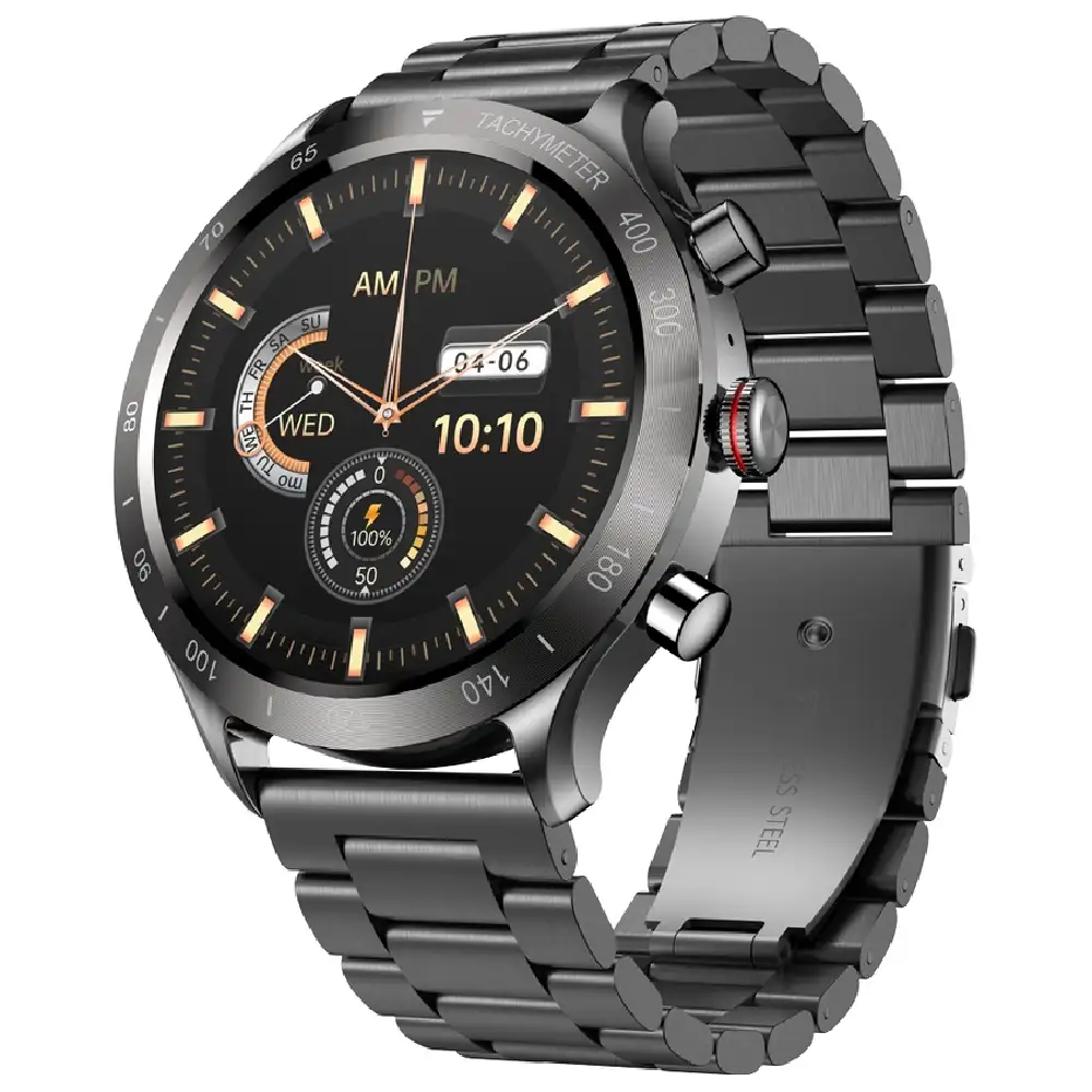 Riversong Motive 9 Max Smartwatch with Heart Rate and SpO2 Monitoring, Sleep Tracking, and Call Notifications for Men and Women (Grey) - RS.MOTIVE9MX-SW903.GY