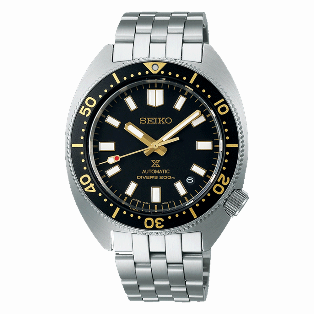 Seiko Prospex Automatic Diver Watch for Men - 41mm Black Dial, Stainless Steel Bracelet, 200M Water Resistance - SPB315J1
