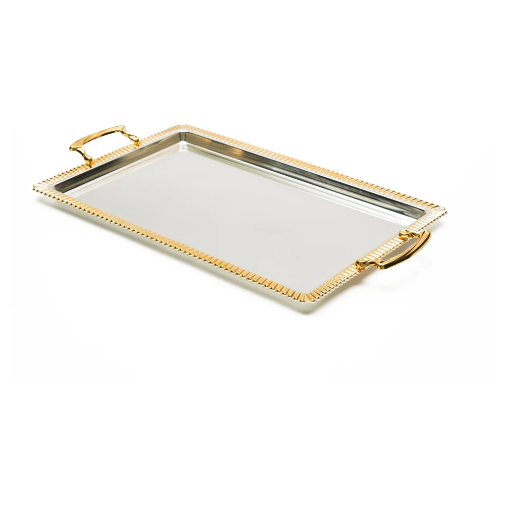 Zolten Silver Plated Rectangular Serving Tray, 43 cm - ZL2013980 - Image 2