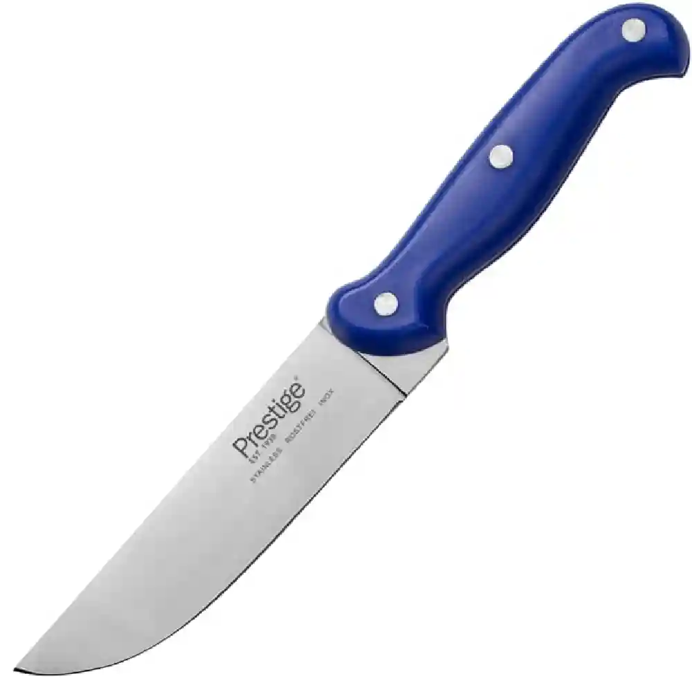 Prestige Professional 6 Inch Butcher Knife Stainless Steel Carving & Meat Slicing Knife, Blue - PR49342
