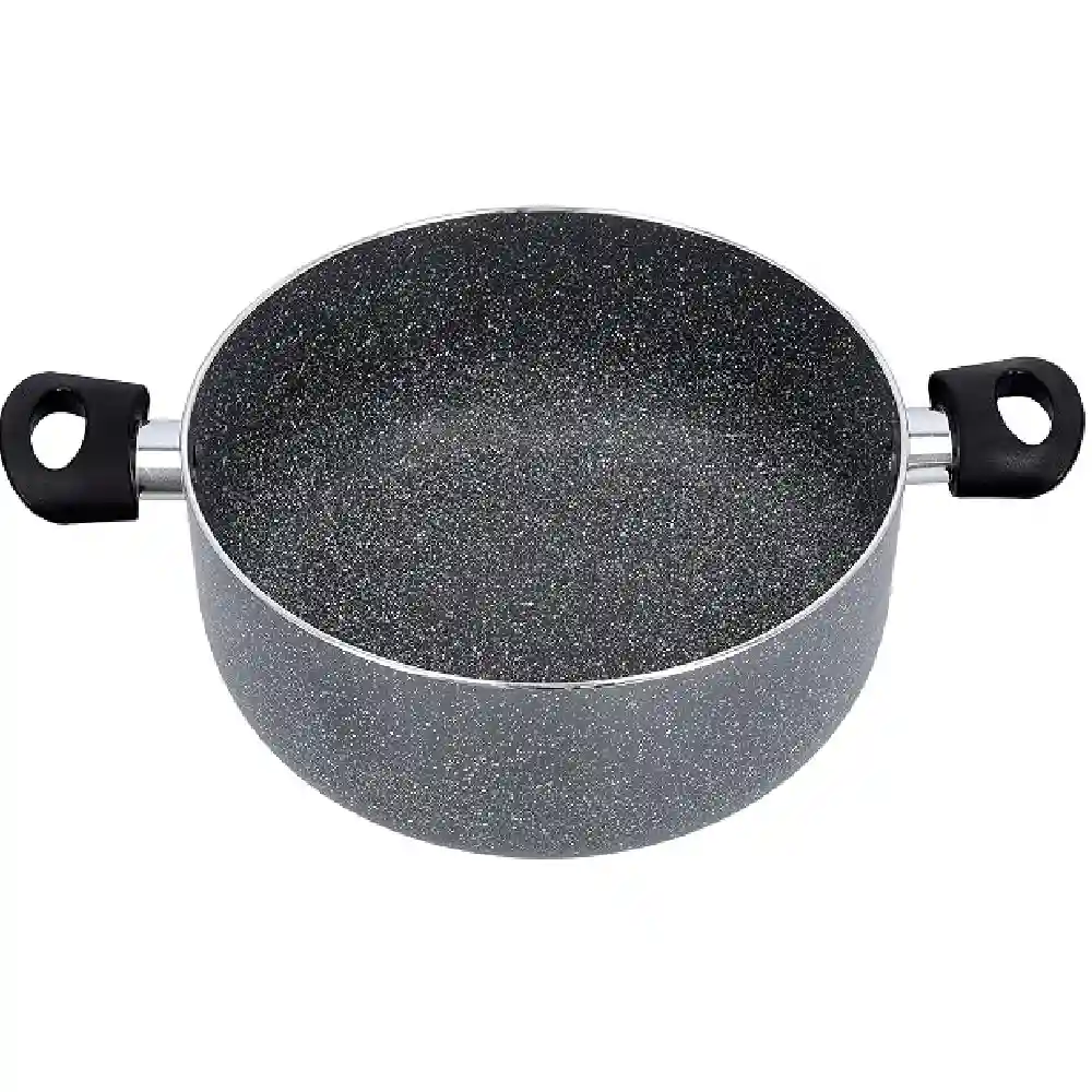 Delcasa DC1899 Granite Coated Aluminum Non-Stick Casserole, 5 Quarts, Glass Lid, Bakelite Handle, Induction Base, Heat-Resistant Exterior, Multi - Image 4