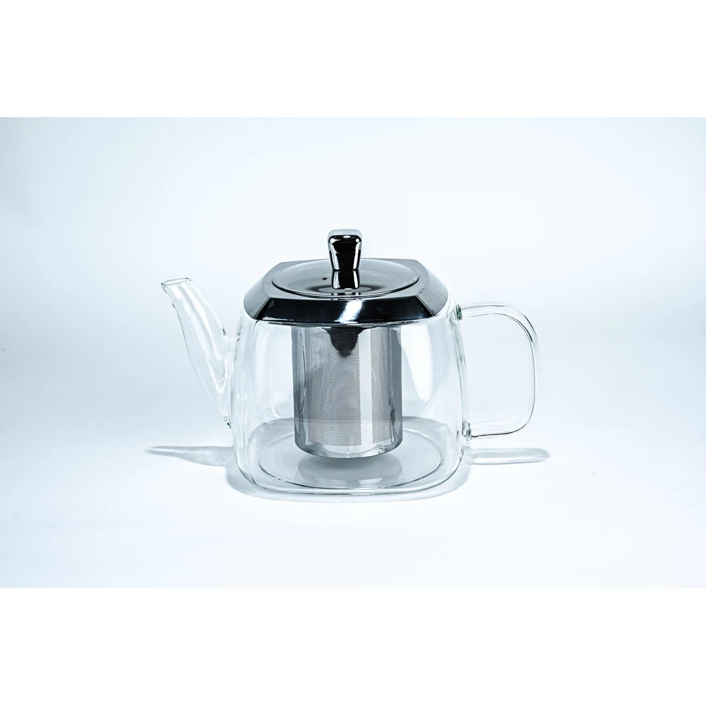 Taliona Lux Borosilicate Glass Tea Pot with Stainless Steel Filter & Lid 1200 ml - TL2213836 - Image 3