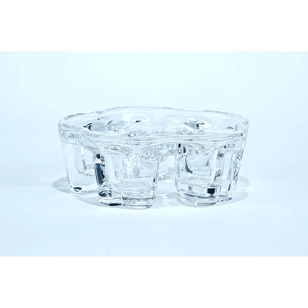 Taliona Round Heart Shaped Borosilicate Glass Warmer, Heart-Shaped Body Openings - TL2213840