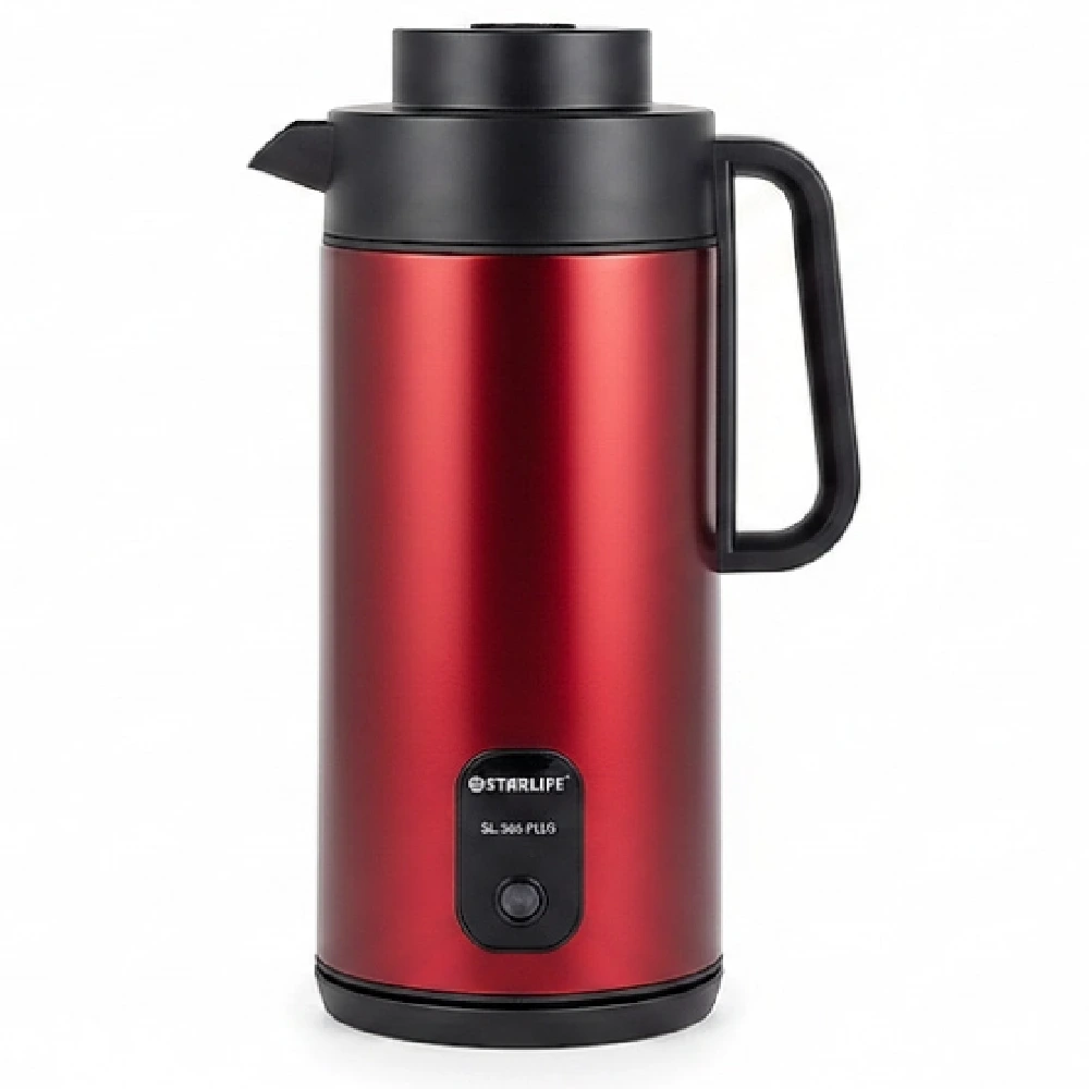 STARLIFE 3.20L 2IN1 KETTLE 1500W RED AND BLACK SL-366PLUS