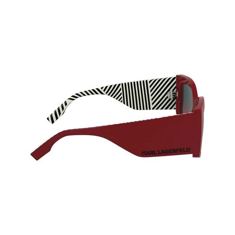 Karl Lagerfeld Womens Modified Rectangle Sunglasses, Gradient Green Red Lenses - KL6183S.600 - Image 2
