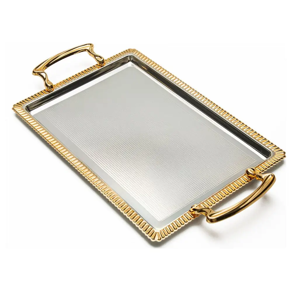 Zolten Silver Plated Rectangular Serving Tray, 34.5 cm - ZL2013921 - Image 2