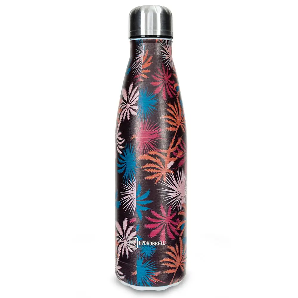 Hydrobrew Double Wall Stainless Steel Water Bottle Midnight Tropics 500ml - HB_WBSS500PRN_TRPU