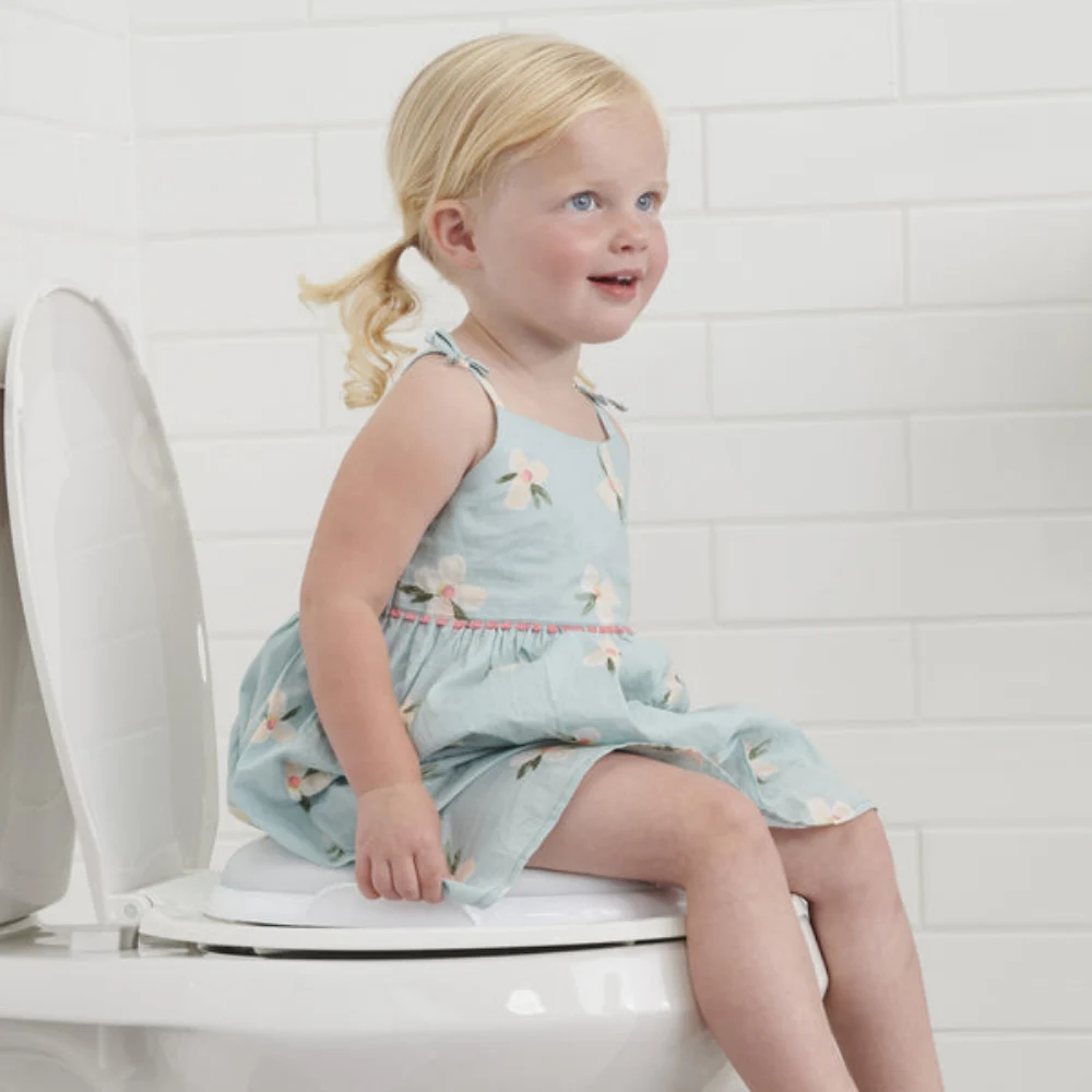 Regalo My Little Potty Training Toilet for Toddlers, 17.02 x 10.32 x 13.89 inches, Realistic Design with Flush Sound, Removable Seat and Bowl, Built-in Wipes Holder, White - 0500 DS - Image 6