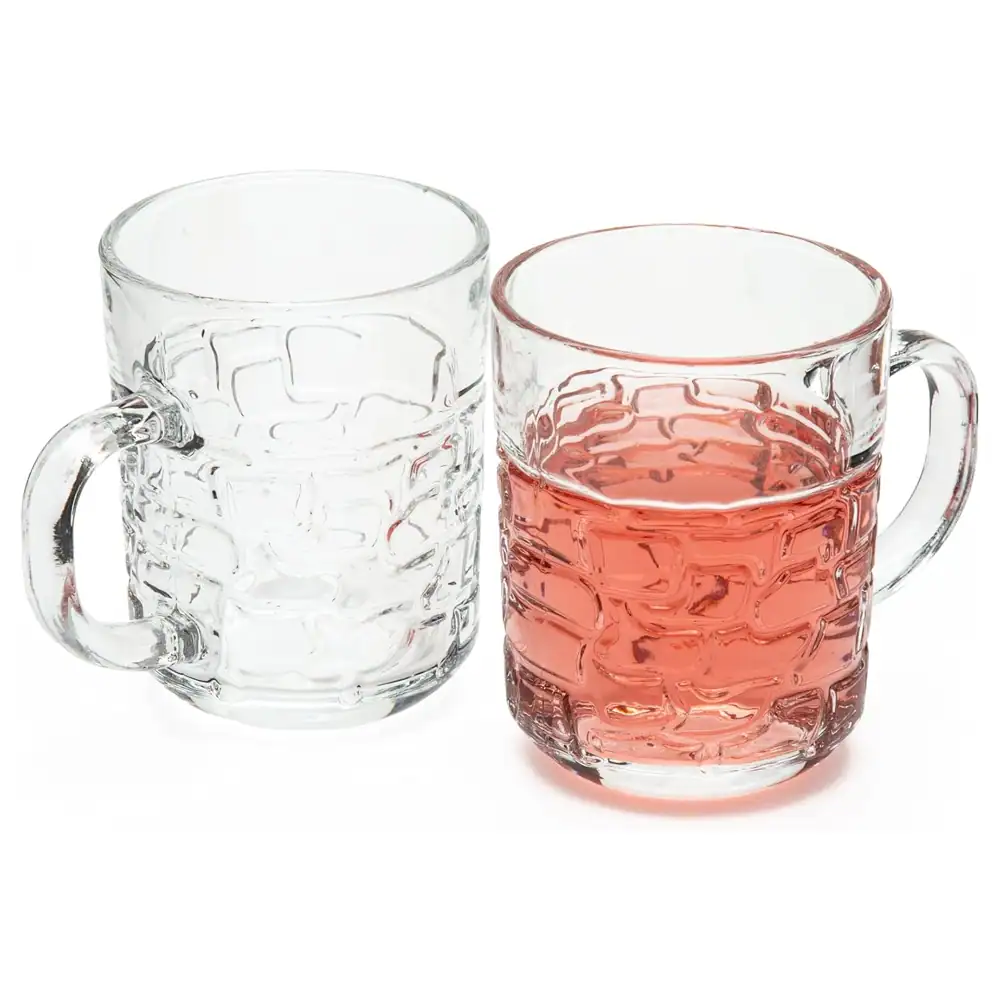 Taliona Gothique 6-Piece Clear Glass Mug Set 24 cl - C6913877