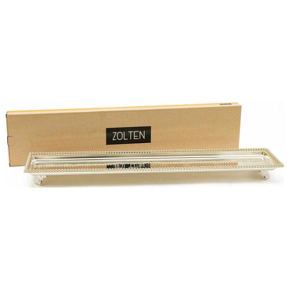Zolten Silver Plated Rectangular Serving Tray, 60 cm - ZL2013910 - Image 4
