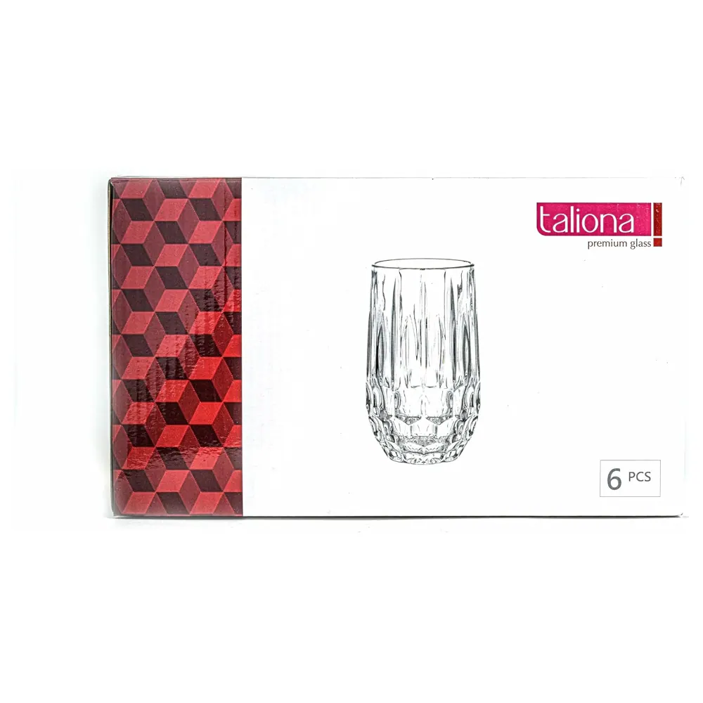 Taliona Flora 6-Piece Clear Glass Highball Tumbler Set 35 cl - C6913812 - Image 6