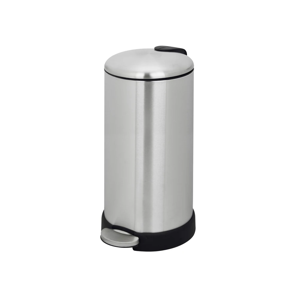 Zolten Stainless Steel Pedal Bin 20 L Satin, Foot operated - C5613428
