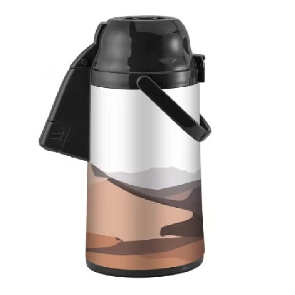 Delcasa 3.0L Airpot Flask, Double Wall Vacuum Insulation, Pump-Action Dispenser, Hot and Cold Beverage Flask - DC3734