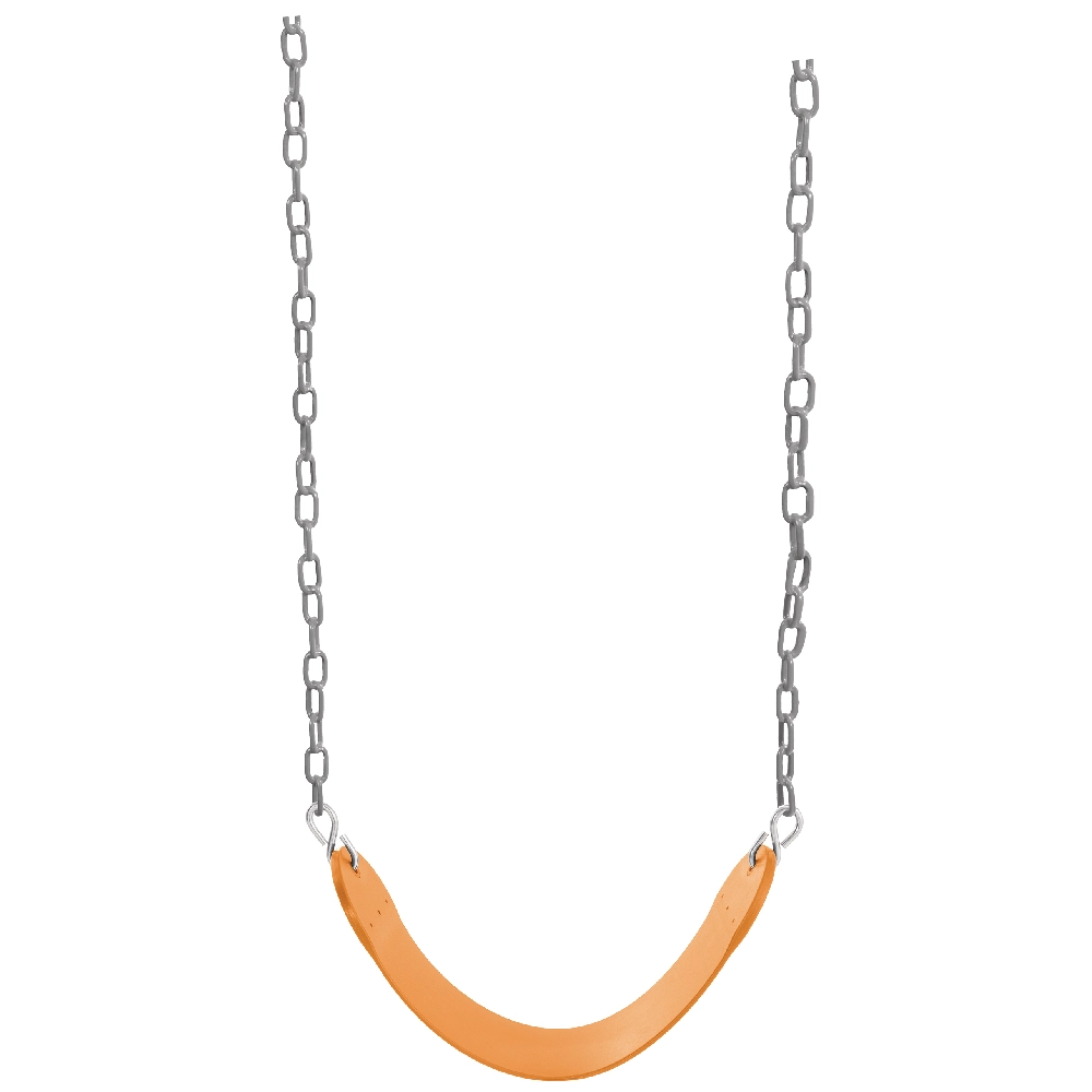 Intex Adjustable Swing Seat with Plastisol Chains - Height Adjustable, Rust Resistant, Ages 3-10, 50kg Capacity, Orange - 44004 - Image 2