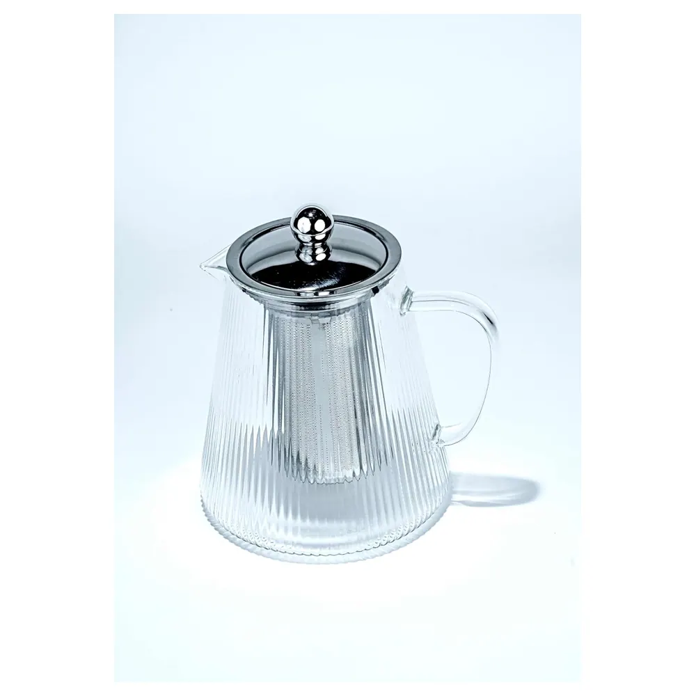 Taliona Volcano Borosilicate Glass Tea Pot with Stainless Steel Filter & Lid 800 ml - TL2213837