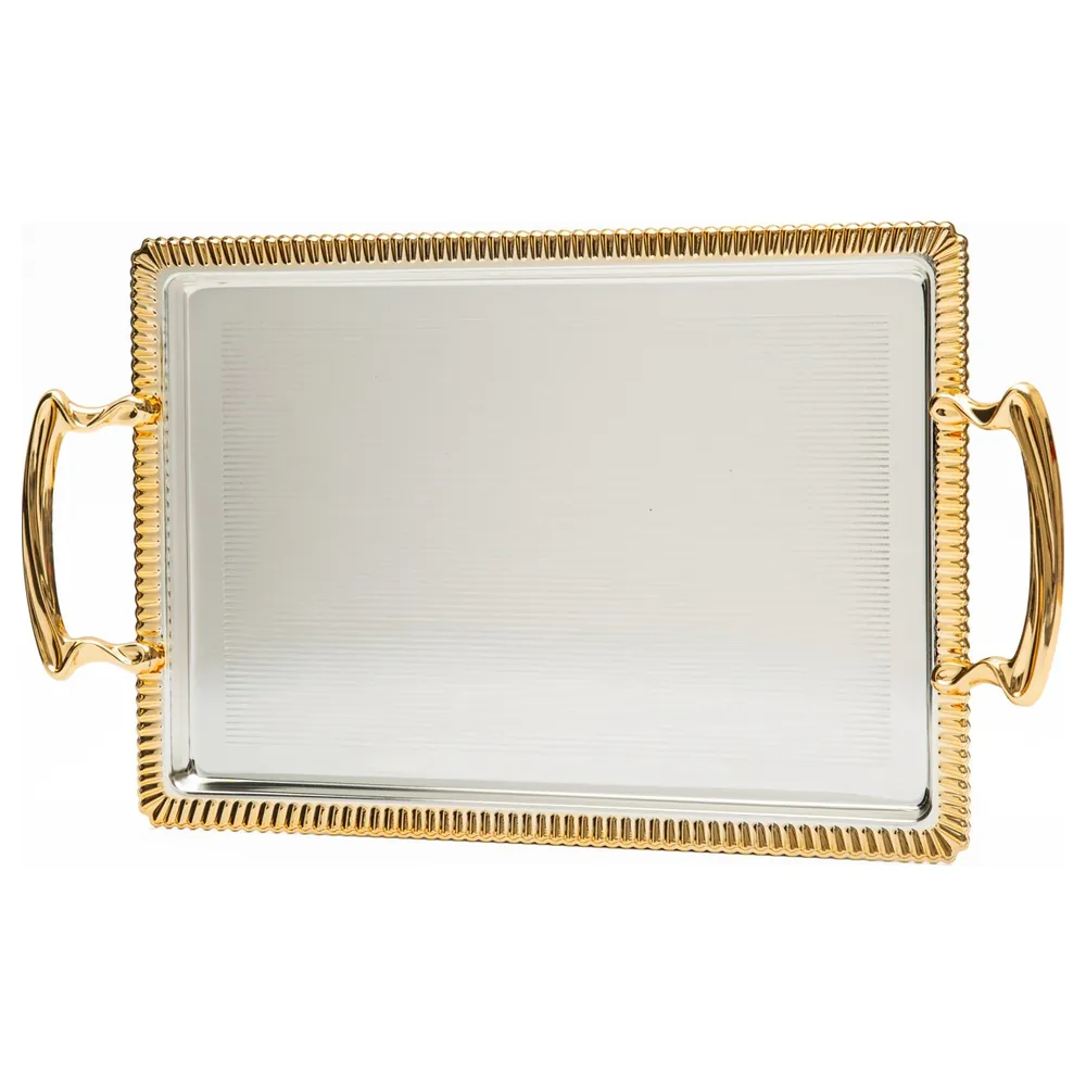 Zolten Silver Plated Rectangular Serving Tray, 34 cm - ZL2013976 - Image 3