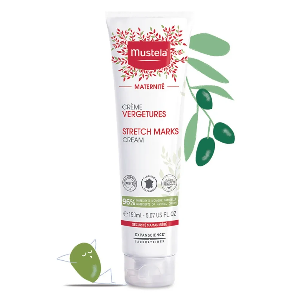 Mustela 3-in-1 Stretch Marks Cream for Pregnancy & Postpartum, Maracuja Oil, Avocado Oil & Peptides, Moisturizing & Elasticity Care, Non-Greasy 150ml - H012 - Image 6