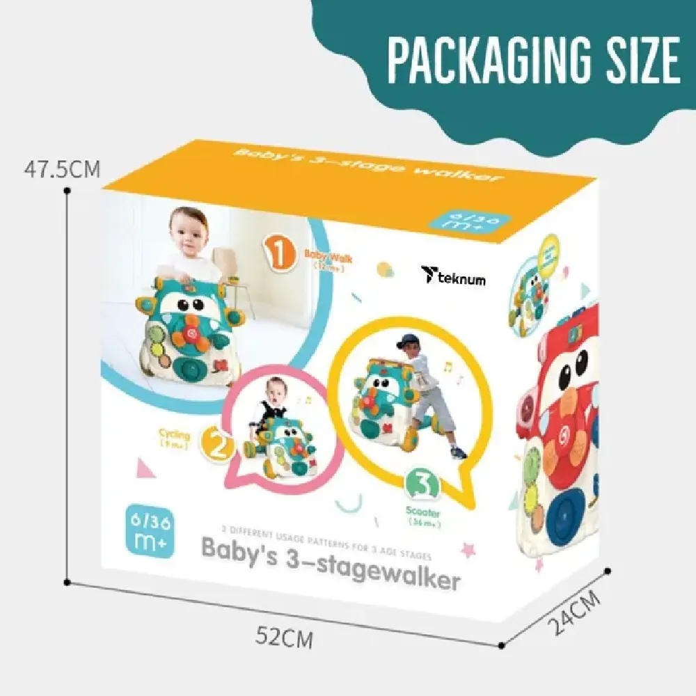 Teknum TK_3in1WA_GR 3 IN 1 Baby Walker Green - Image 9