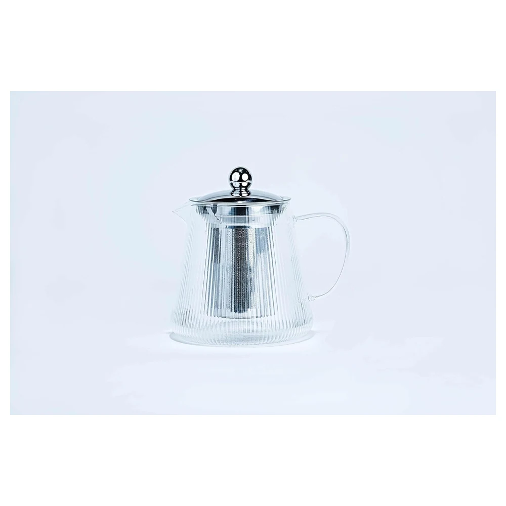 Taliona Volcano Borosilicate Glass Tea Pot with Stainless Steel Filter & Lid 800 ml - TL2213837 - Image 4