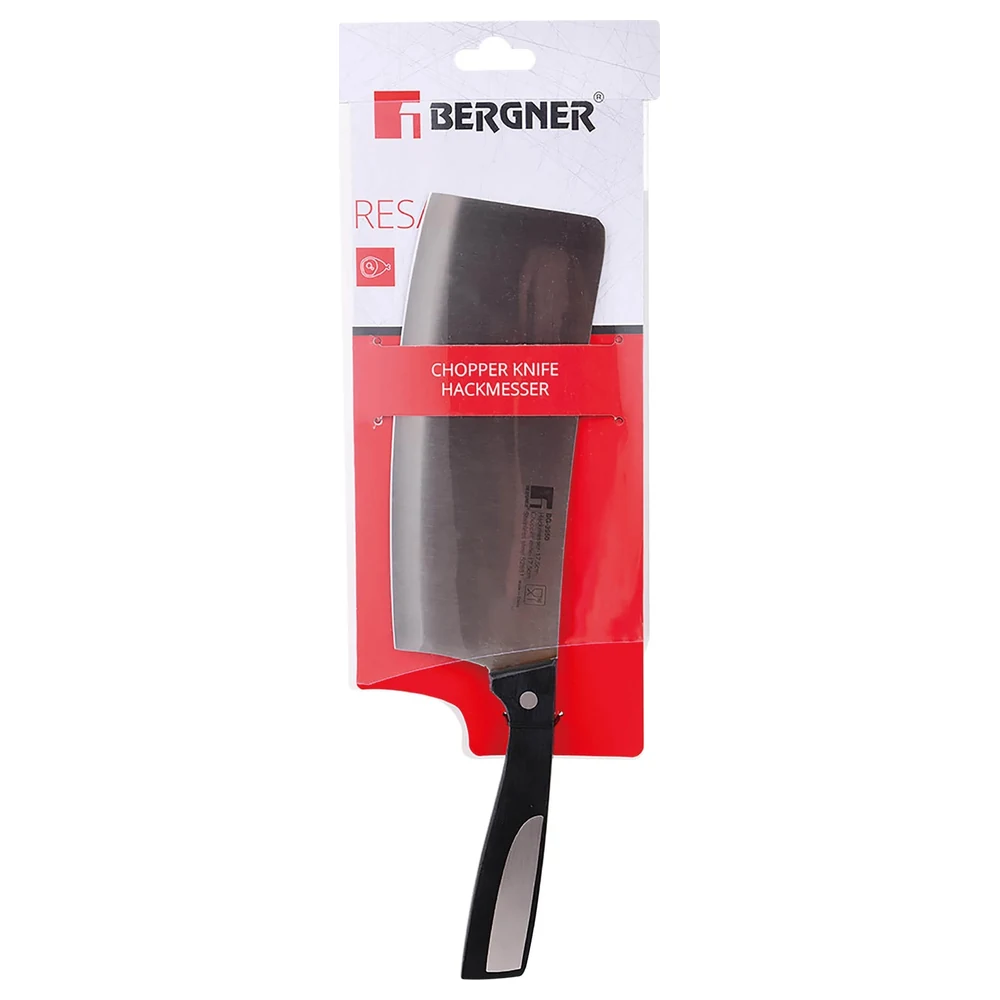 Bergner Resa 18-10 Stainless Steel Chopper Knife, 17.5 cm Blade - BG3950 - Image 3