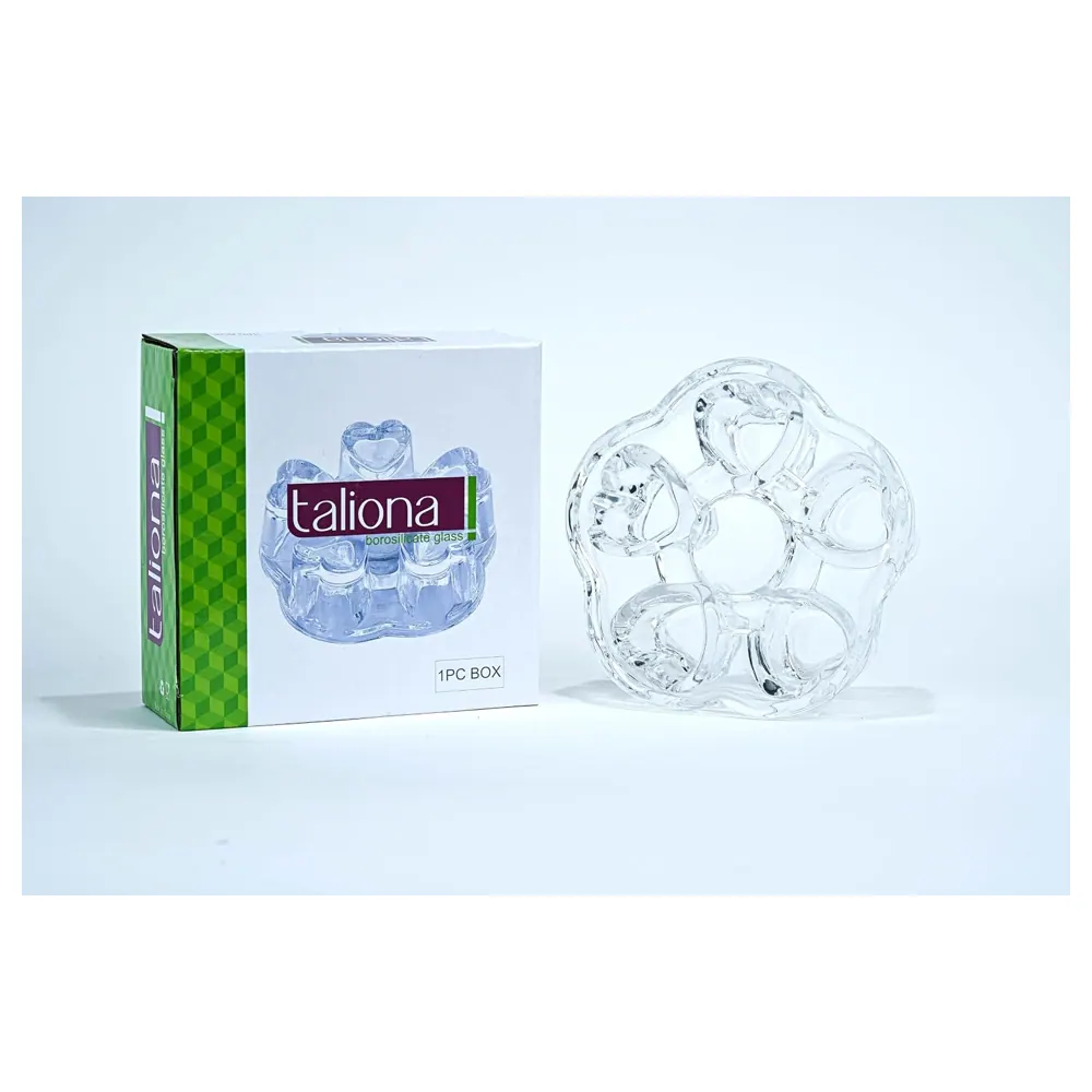 Taliona Round Heart Shaped Borosilicate Glass Warmer, Heart-Shaped Body Openings - TL2213840 - Image 3