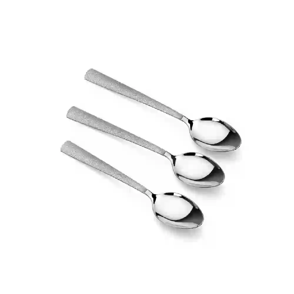 Zolten Echo Dishwasher-Safe Stainless Steel Tea Spoon Set 3-Piece - ZL0714531 - Image 2
