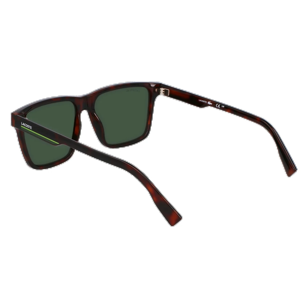 Lacoste Mens Modified Rectangle Sunglasses, Green Lenses, Full Frame - L6039SN.214 - Image 2