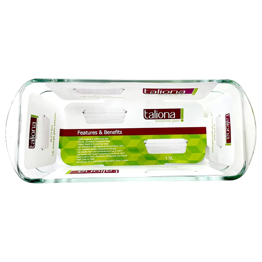 Taliona Rectangular Borosilicate Glass Bakeware Bread Pan 1.5 L - TL2213617 - Image 4