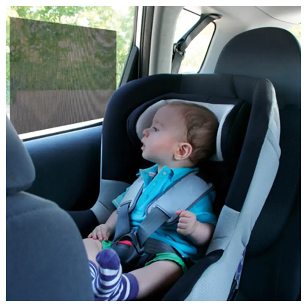 KidCo Baby In Car Sunshade 2 Pack with Up to 50 Percent UV Protection, Glare-Reducing Mesh and Cut-to-Fit Removable Adhesive Backing - S811 - Image 3