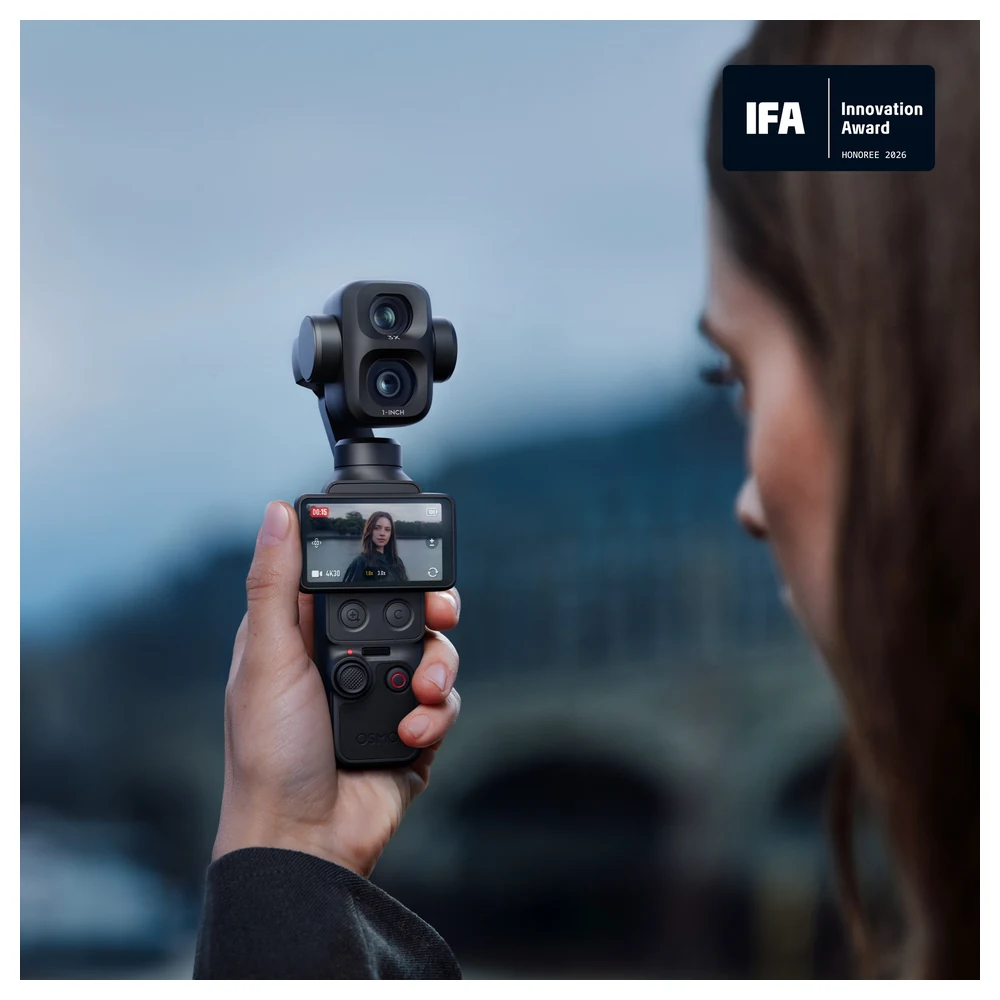 DJI Osmo Pocket 4P Vlog Combo Dual-Lens 4K Pocket Gimbal Camera with 1-Inch Sensor, 60mm F1.8 Med-Tele Lens, 3-Axis Stabilization and 103GB Storage, Black - Image 6