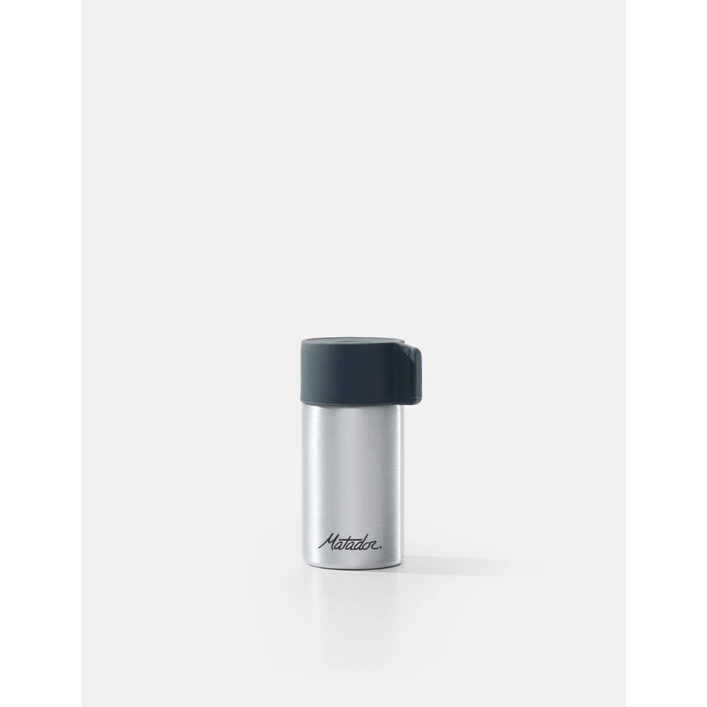 Matador Waterproof Travel Canister 40ml, IPX7 Submersible Aluminium Container, Silicone Cap, TSA Friendly, Grey - MATCANS1001G