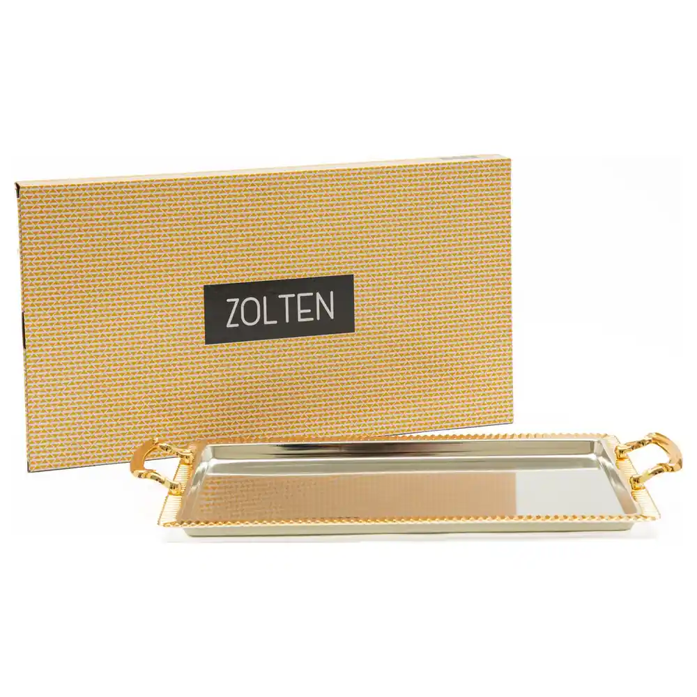 Zolten Silver Plated Rectangular Serving Tray, 50 cm - ZL2013919 - Image 4