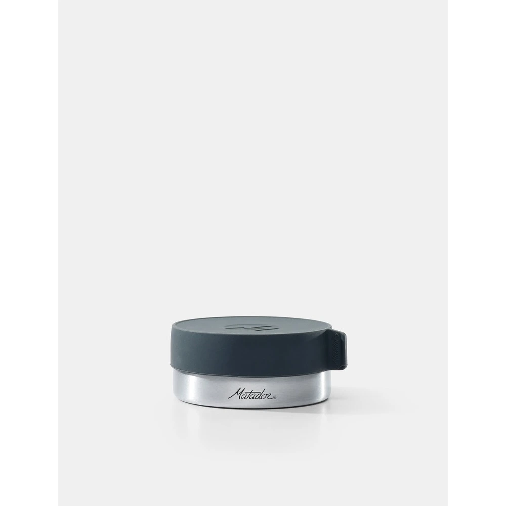 Matador Waterproof Travel Canister 100ml, IPX7 Submersible Aluminium Container, Silicone Cap, TSA Friendly, Grey - MATCANL1001G