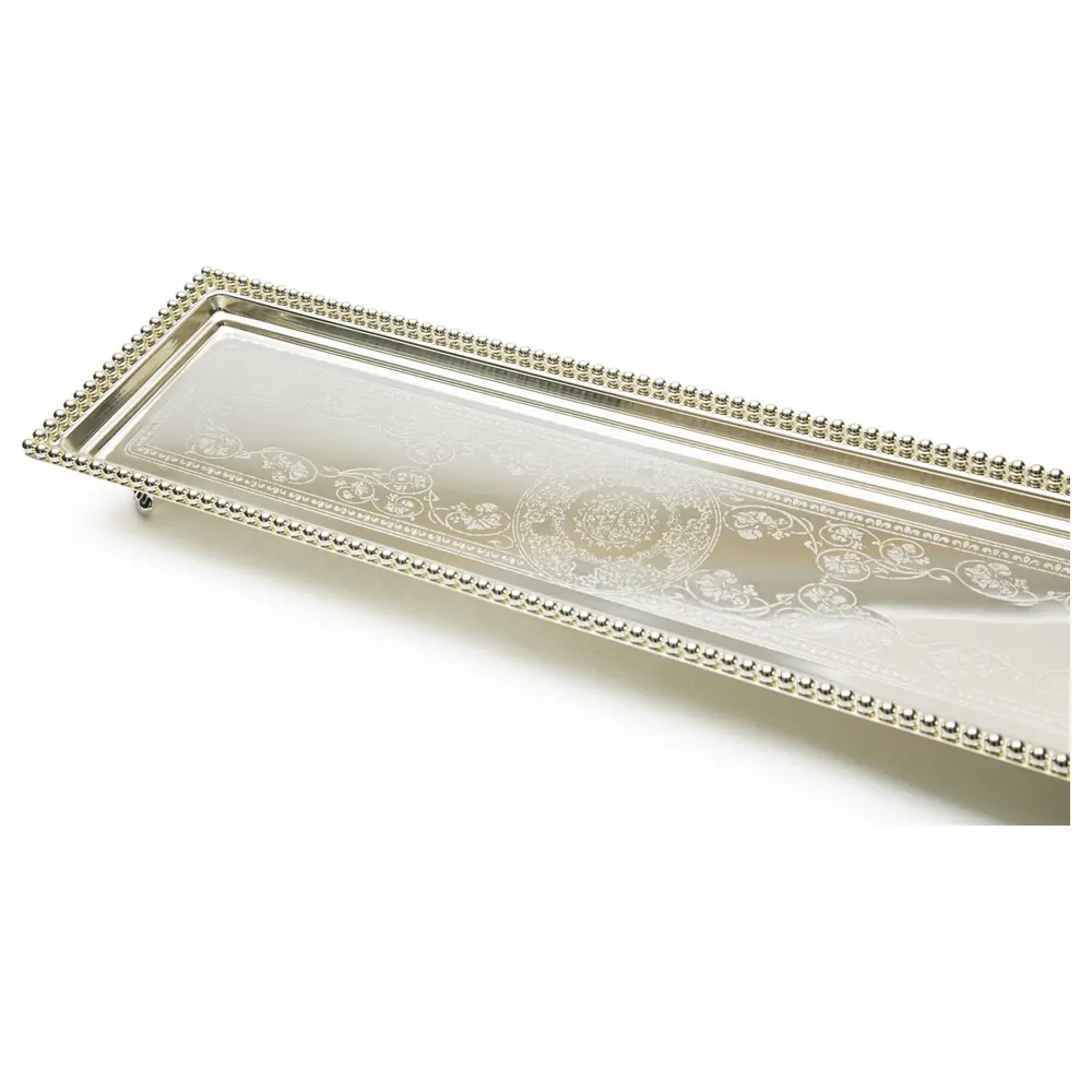 Zolten Silver Plated Rectangular Serving Tray, 80 cm - ZL2013909 - Image 2