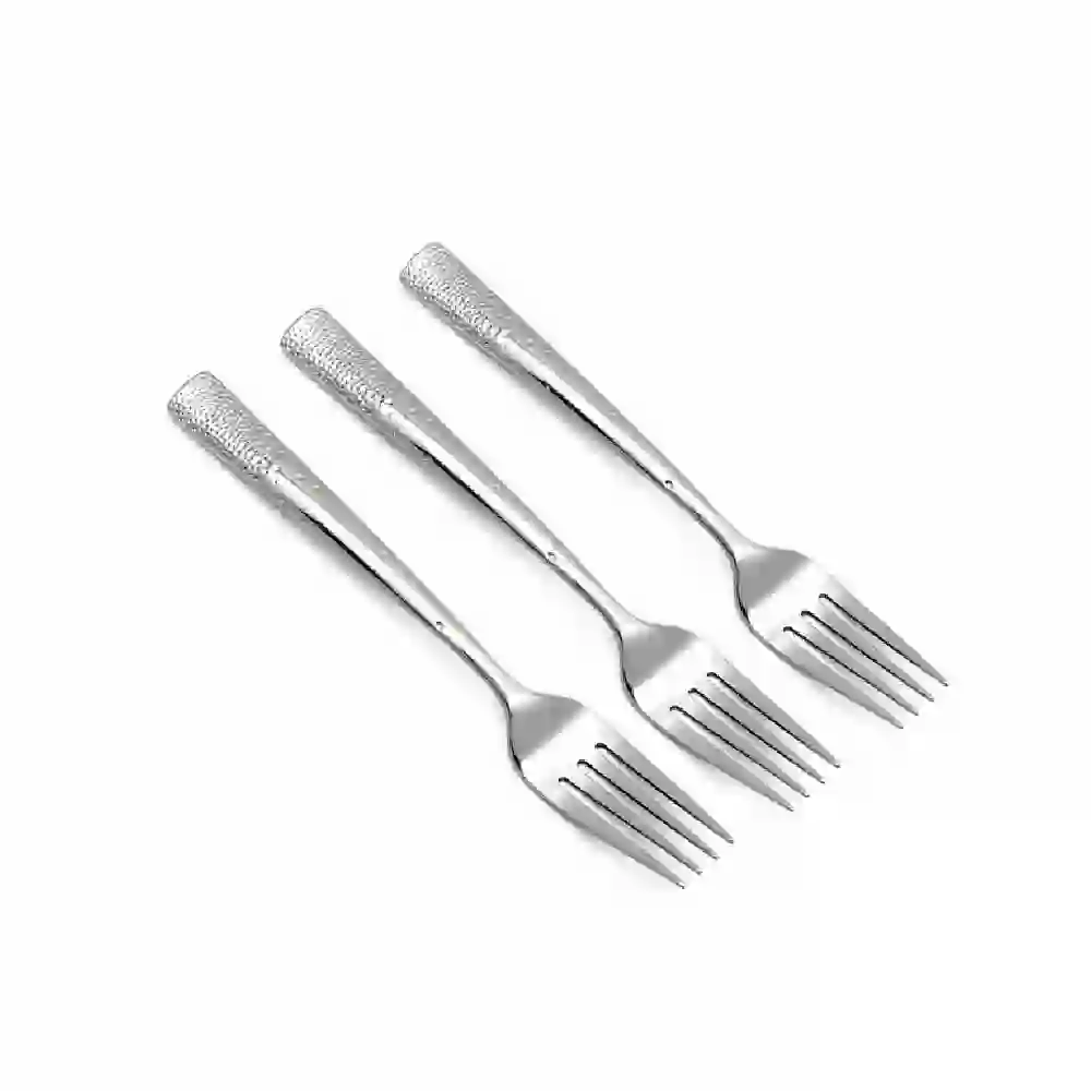 Zolten Aero Dishwasher-Safe Stainless Steel Fruit Fork Set 3-Piece, Mirror polish - ZL0714523 - Image 2