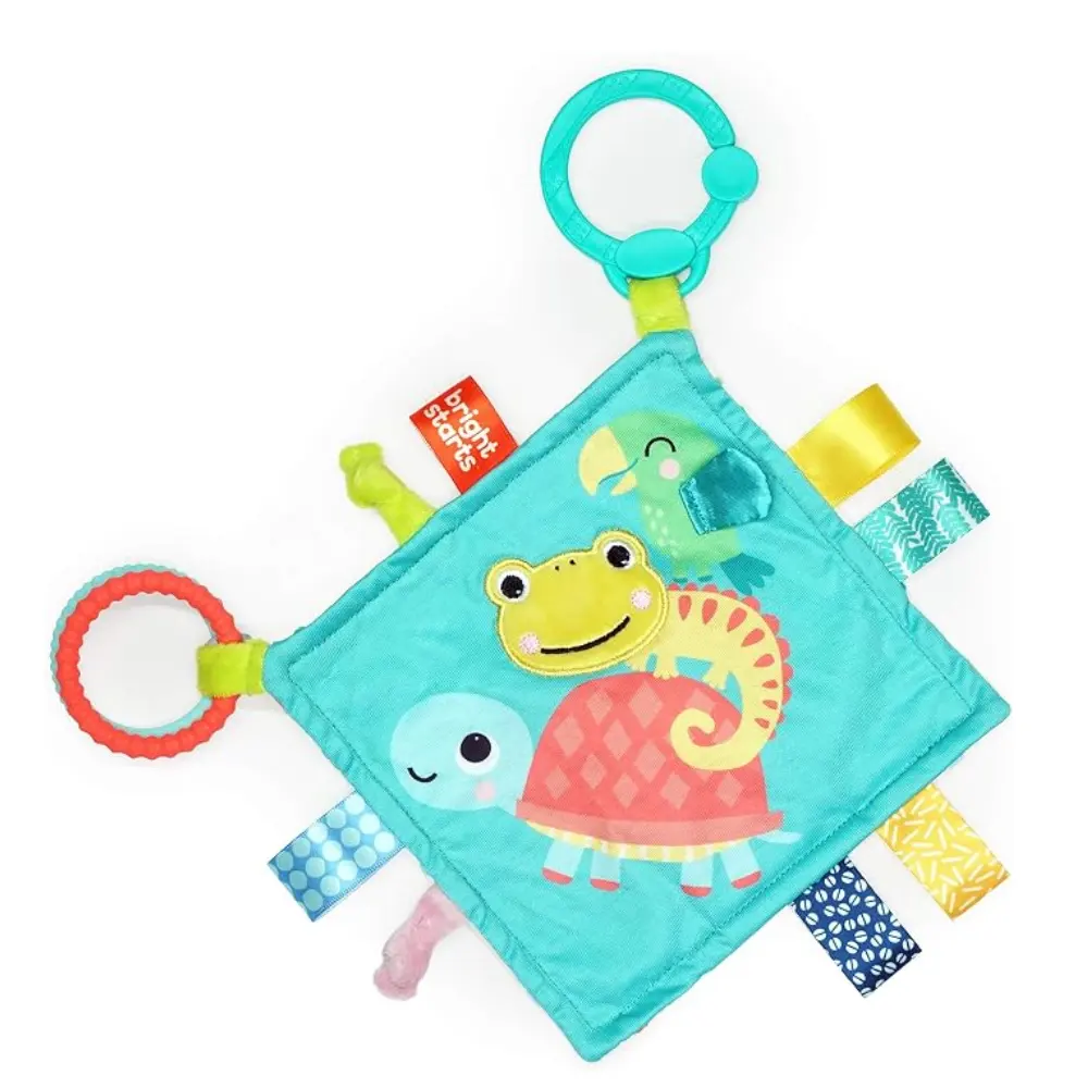 Bright Starts Fuzzy Feelies Soothing Blankie - Multicolor 0-36 Months - 12619