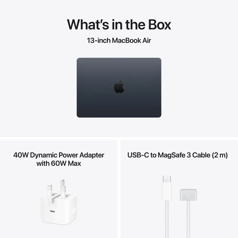 Apple MacBook Air M5 13.6-inch Laptop, 16GB RAM 512GB SSD, 10-Core CPU, 8-Core GPU, Wi-Fi 7, English Keyboard, Midnight, MDHE4 - International Version - Image 6
