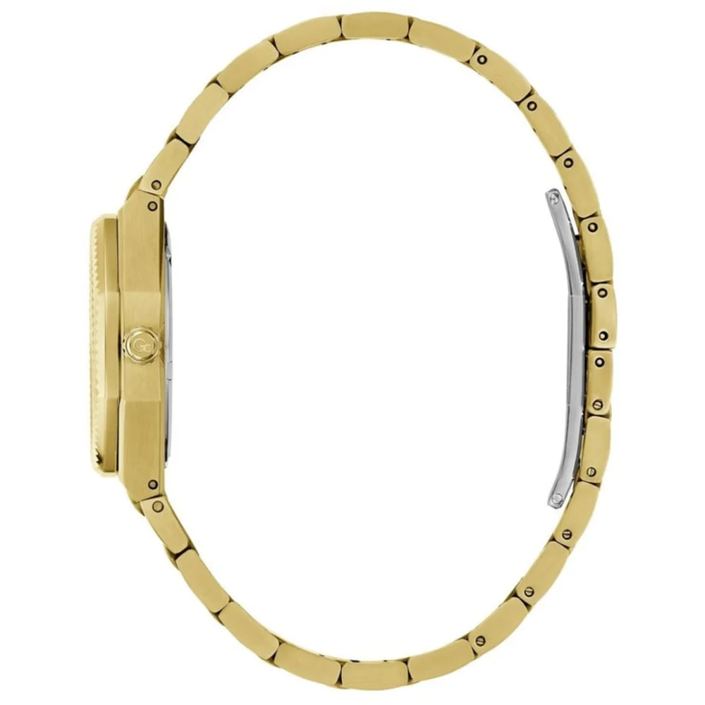 Gc Prodigy Mini Womens Swiss Quartz Watch, 30mm Gold-Tone Brushed & Polished Stainless Steel Round Case, Champagne Textured Sunray Dial, Tone-on-Tone Indices, Sapphire Crystal, Integrated Gold-Tone Bracelet - Z70002L6 - Image 3