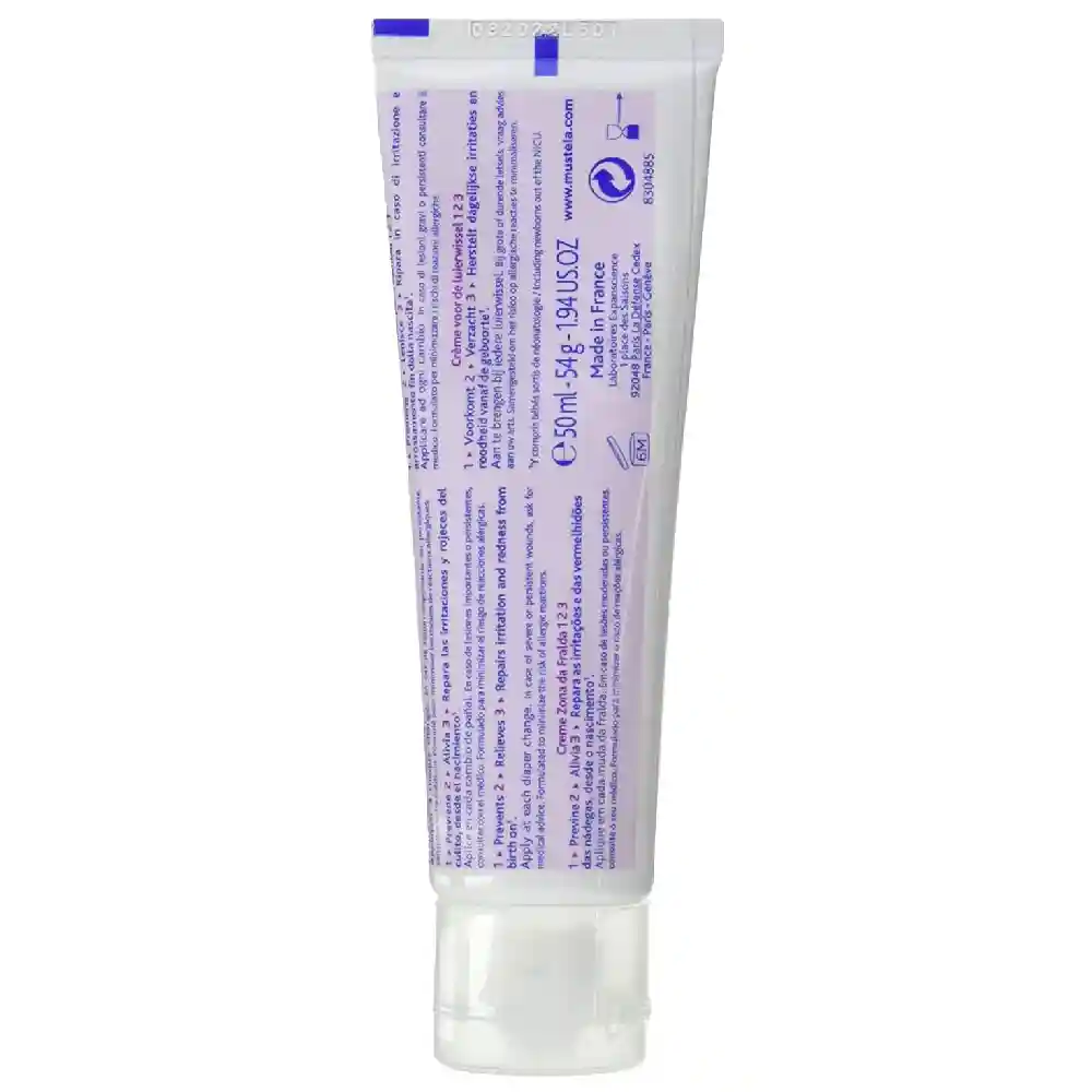 Mustela 1 2 3 Vitamin Barrier Baby Cream 50 ml, Diaper Rash Cream, Soothing & Skin Barrier Repair - Image 2